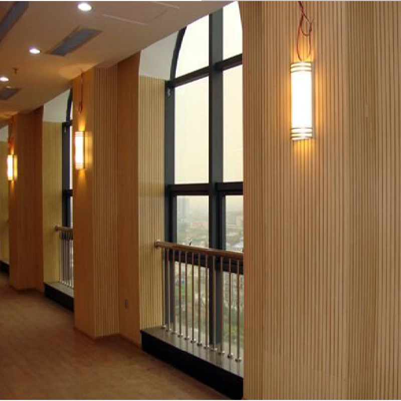 临潭县办公区墙面吸音板天然木纹
